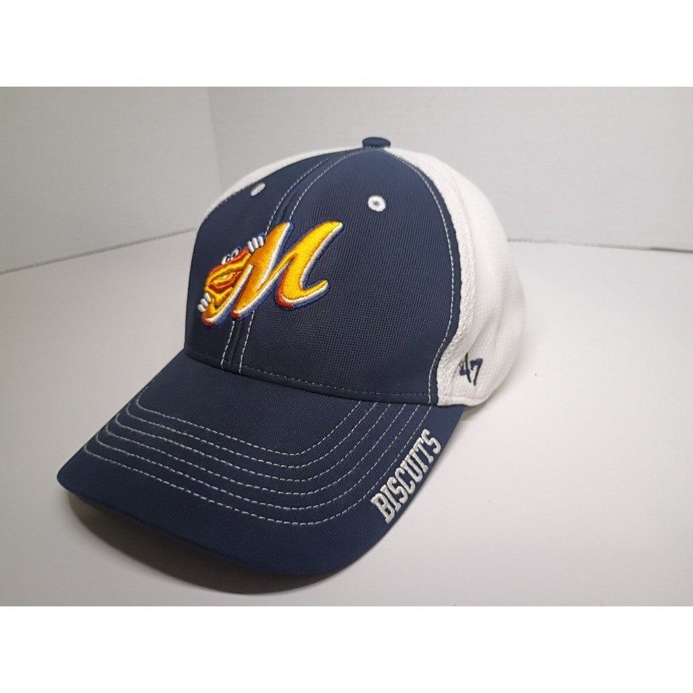 Montgomery Biscuits MiLB 47 Brand Adjustable Blue White Embroidered Hat